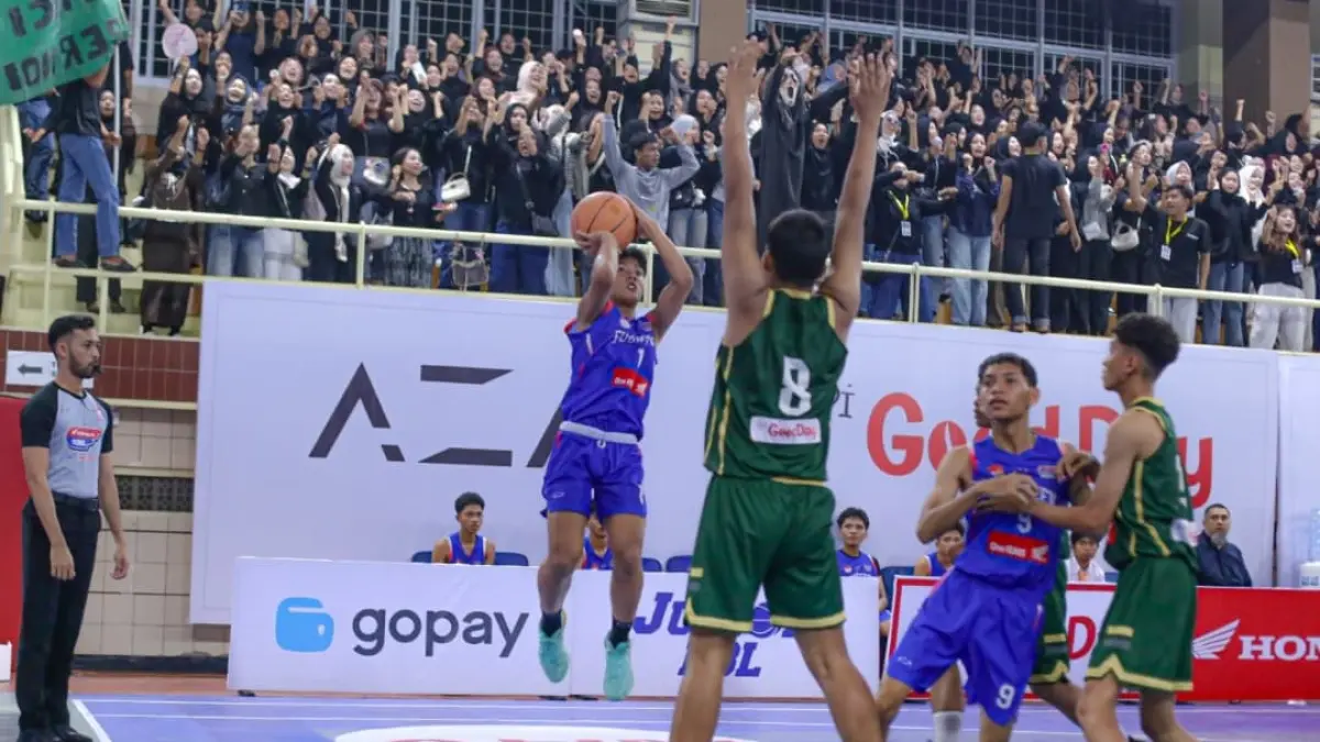 SMAN 14 Padang meraih kemenangan 26-7 atas SMAN 8 Padang pada hari kedua DBL West Sumatra 2026.(Foto: DBL Indonesia)