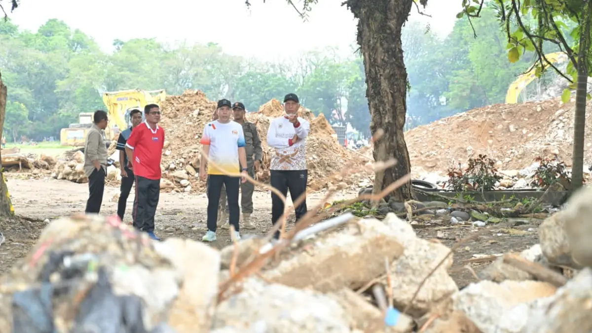 Rekonstruksi GOR H Agus Salim memasuki tahap awal. Clearing ditargetkan selesai akhir Agustus dan pembangunan dimulai September 2026.