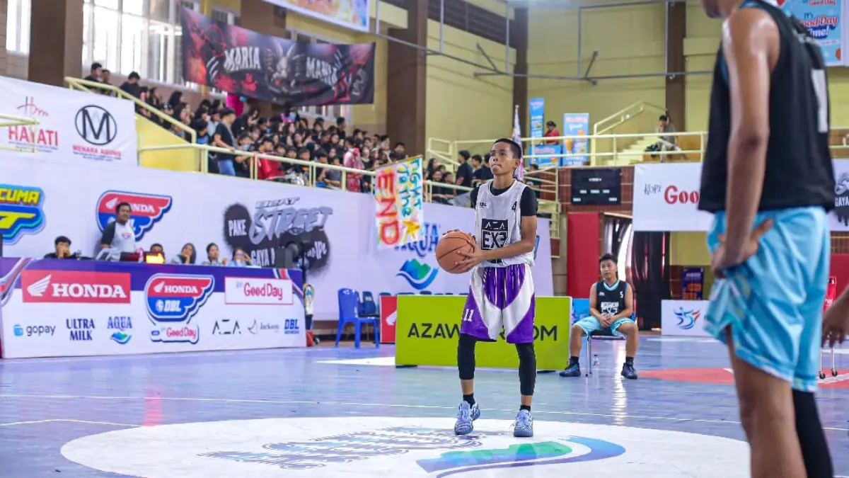SMA IT Insan Cendekia Payakumbuh melaju ke semifinal kategori putra AZA 3X3 Competition 2026. (Foto: DBL for Padek)