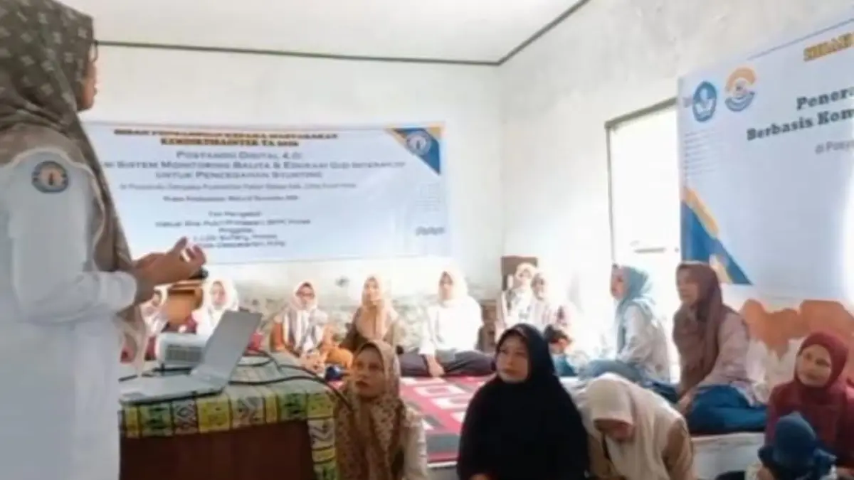 Monitoring pertumbuhan balita berbasis digital dengan edukasi gizi interaktif bagi keluarga di Limapuluh Kota. (Foto: Istimewa)