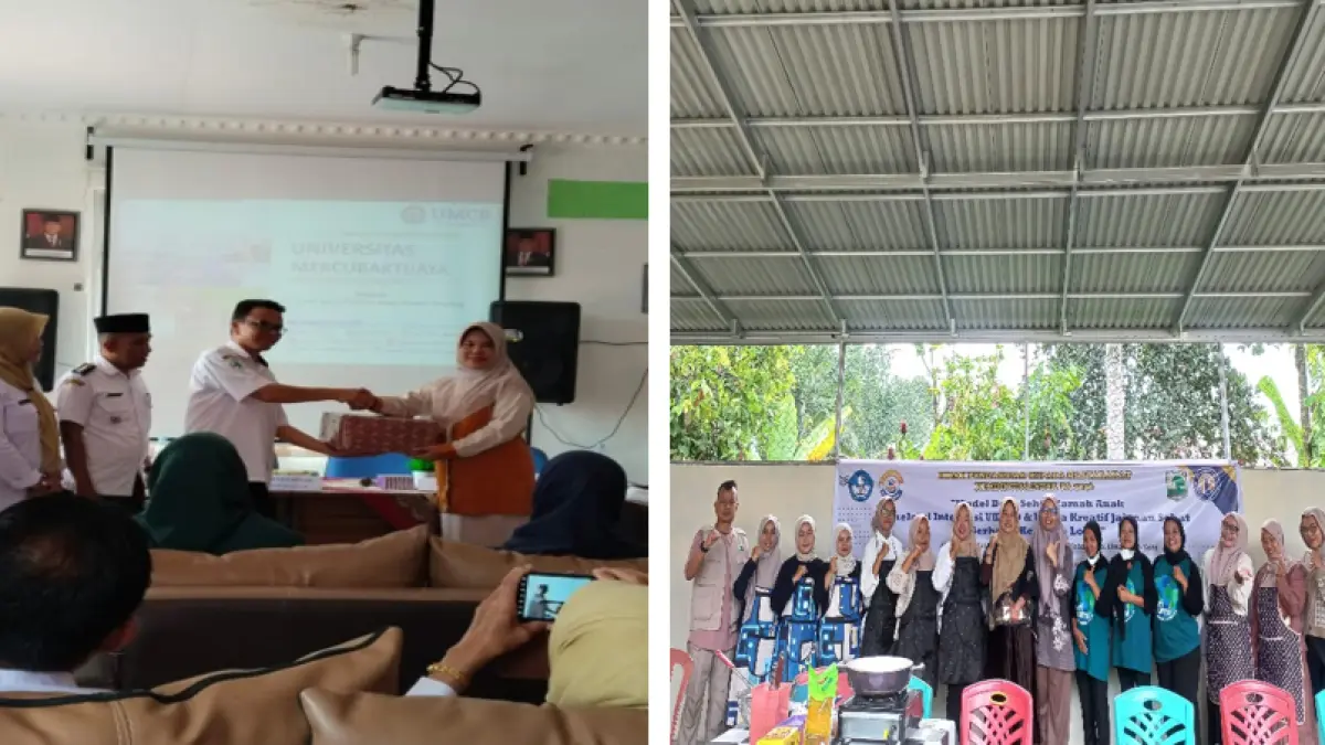 Universitas Mercubaktijaya mengembangkan Model Desa Sehat Ramah Anak melalui integrasi UKS dan usaha kreatif jajanan sehat berbasis kearifan lokal di Nagari Balai Panjang, Kecamatan Lareh Sago Halaban.