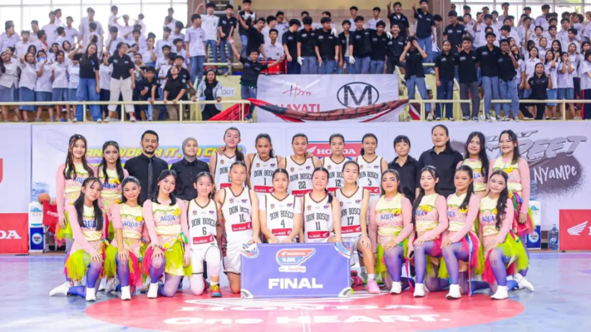 Tim putri SMA Don Bosco Padang akan menghadapi Adabiah 2 di final Honda DBL with Kopi Good Day 2026 West Sumatra, di GOR Prayoga, Sabtu, 22 Agustus 2026.(Foto: DBL)