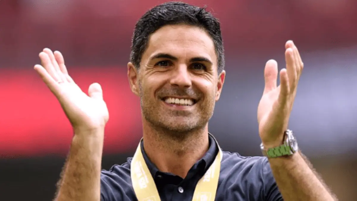 Mikel Arteta akan memulai misi bawa Arsenal mempertahankan gelar saat menghadapi Coventry City di laga pembuka Premier League 2026-2027 di Emirates Stadium, malam ini. (Foto: X @arsenal)