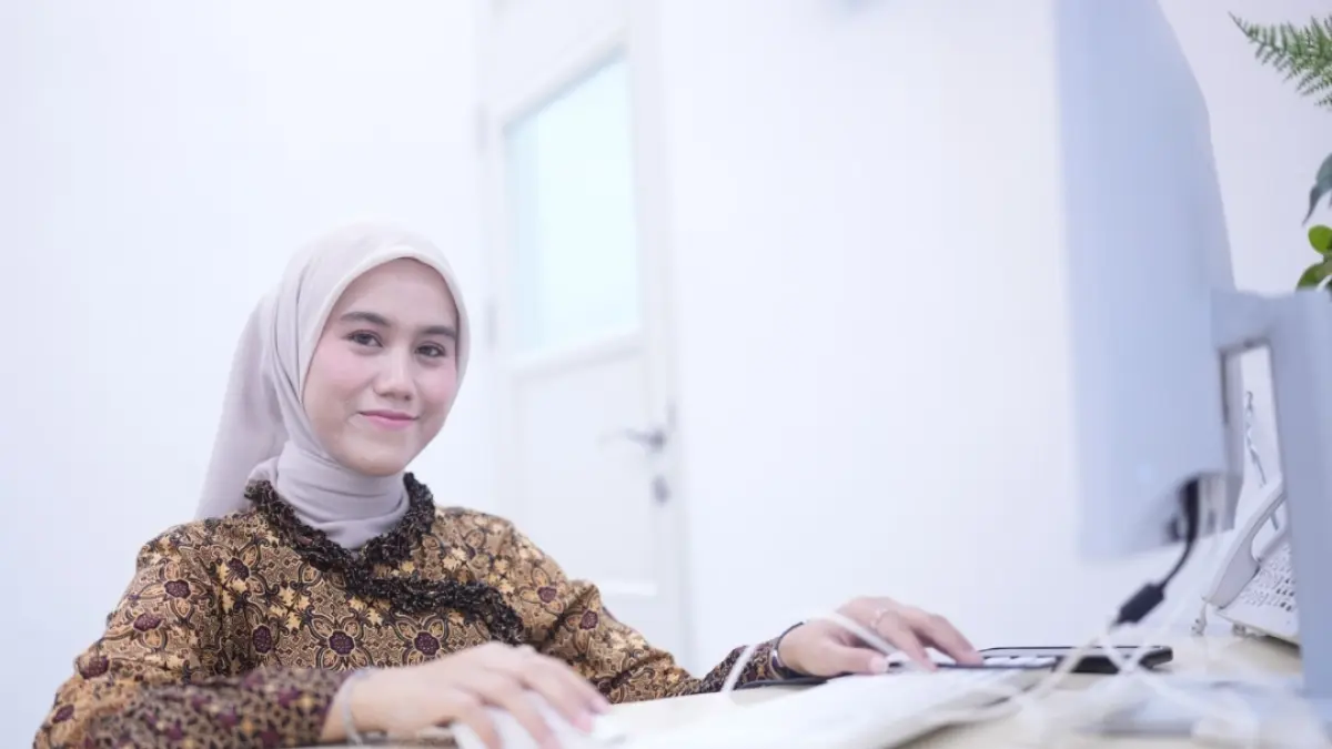 Reski Yanda Putri penerima beasiswa BIDIKSIBA Bukit Asam kuliah di Malang. (Foto: Corcom PTBA)