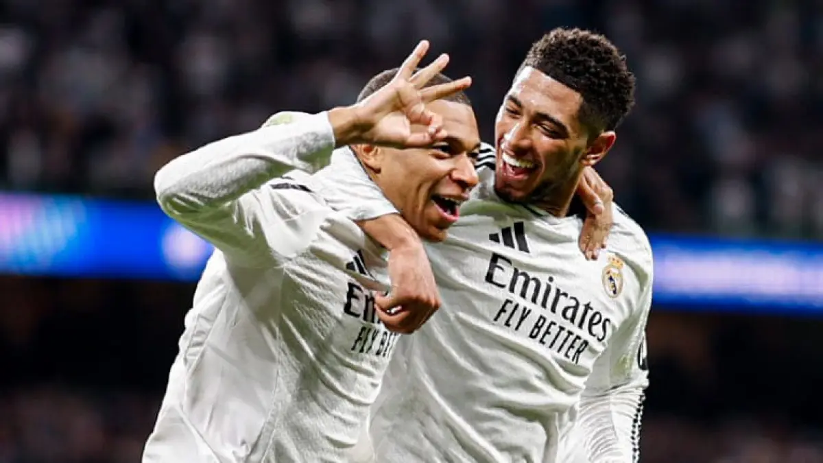 Kylian Mbappe dan Jude Bellingham jadi starter di debut Mourinho saat Real Madrid melawan Espanyol di LaLiga 2026-2027.(Foto: Dok. X @KMbappe)