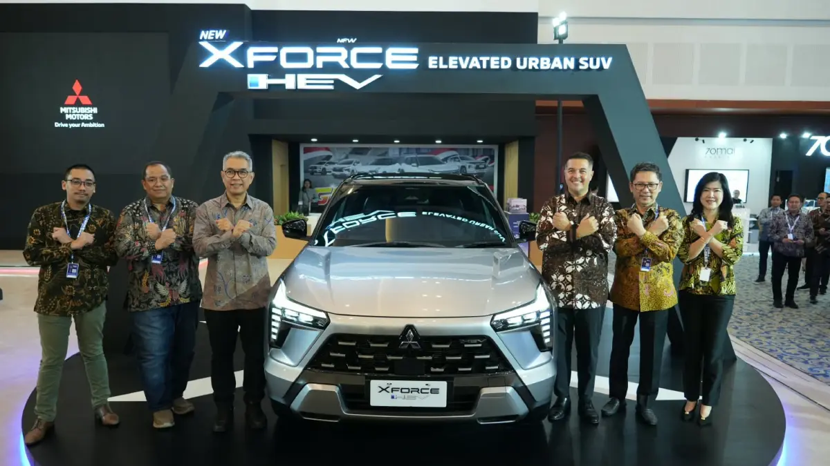 New Xforce HEV Mitsubishi Motors hadir di GIIAS Surabaya 2026 setelah menempuh 1.172 km dalam Single Tank Challenge.