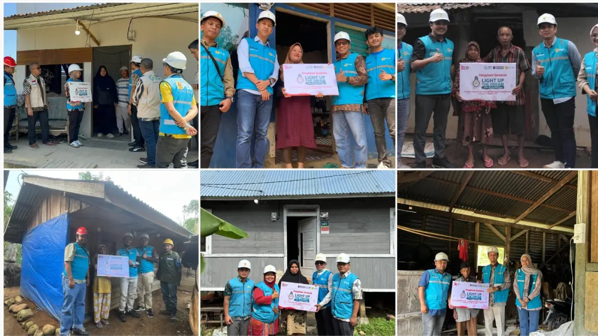 Penyalaan listrik Program Light Up The Dream (LUTD) PLN bagi pelanggan penerima manfaat di wilayah kerja PLN UID Sumatera Barat.