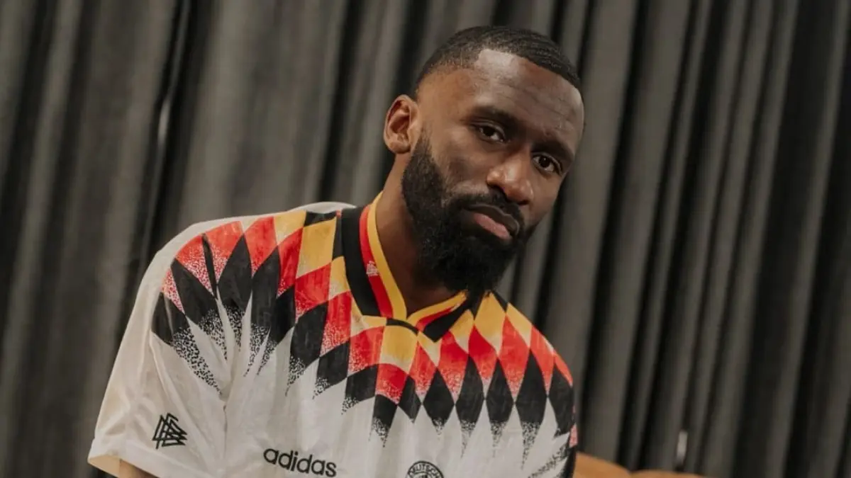 Antonio Rudiger mengakhiri karier internasional bersama Timnas Jerman setelah 86 penampilan.(Foto: X @ToniRuediger)