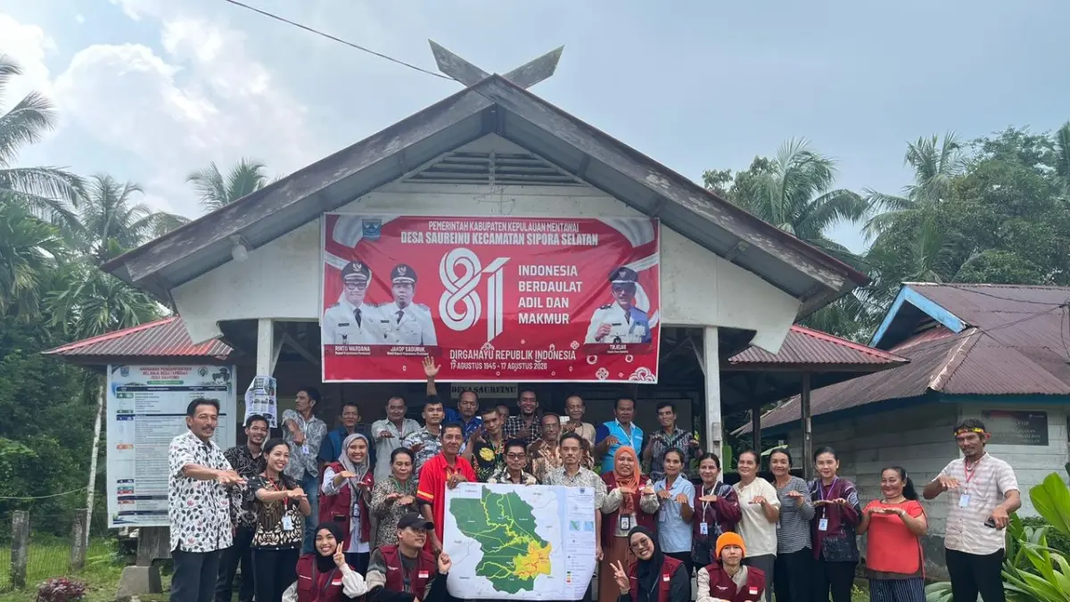 UNP melalui PPUB memberdayakan masyarakat Desa Saureinu, Mentawai, untuk mengelola hutan adat secara berkelanjutan sekaligus memperkuat mitigasi risiko bencana. (DOKUMENTASI UNP)
