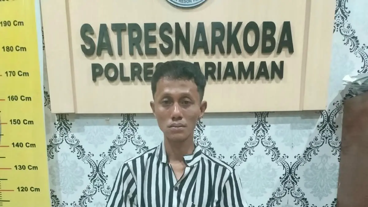 Polres Pariaman menangkap T alias Dafit, terduga pengedar sabu di Sungai Geringging, Padang Pariaman, beserta sejumlah barang bukti.