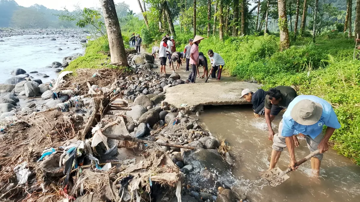 Petani di Kayutanam, Padangpariaman, meminta penataan permanen irigasi Kapalo Banda Pasa Surau Cimangkuang setelah alirannya sempat tertutup material luapan Sungai Batang Anai.