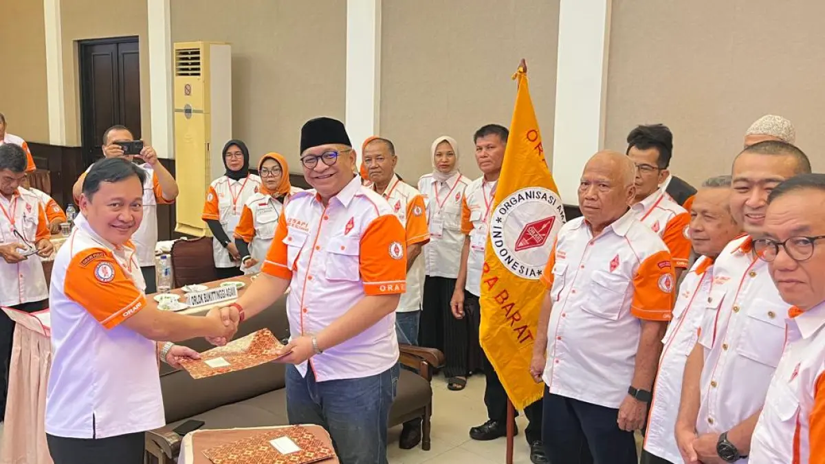 Andree Algamar saat terpilih sebagai Ketua ORARI Sumbar secara aklamasi, Sabtu (12/9/2026).