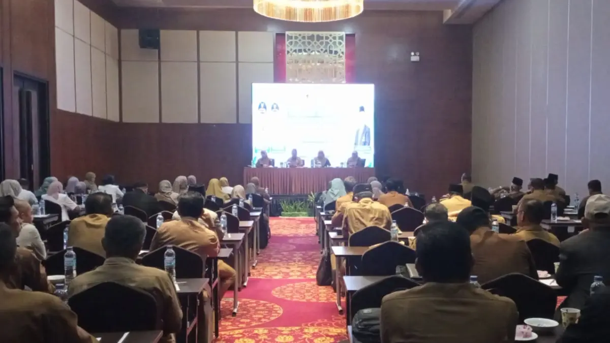 Kegiatan Monitoring dan Evaluasi (Monev) program Cek Kesehatan Gratis (CKG) di Emersia Hotel Batusangkar, Selasa (15/9/2026).