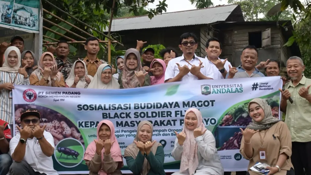 PT Semen Padang berencana membangun sentra budidaya maggot BSF di Padayo, Kelurahan Indarung, sebagai tempat produksi dan edukasi masyarakat.