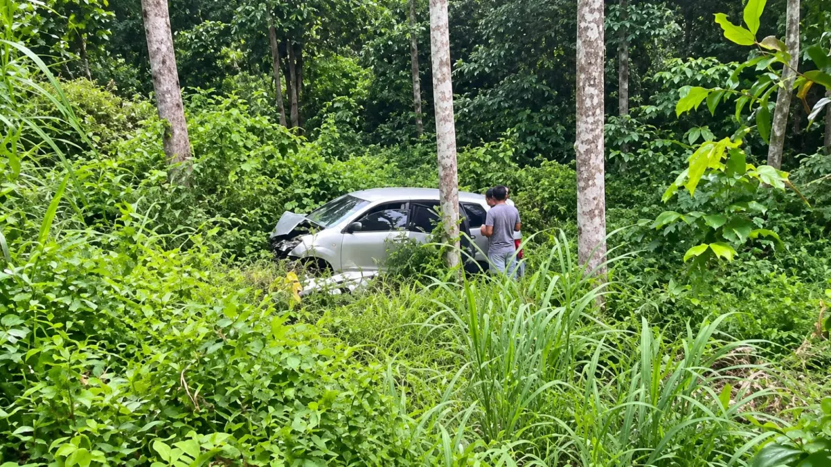 Mobil Toyota Avanza dilaporkan masuk jurang sekitar 60 meter di ruas Jalan Kelok Sikumbang, Tanahdatar, Sumatera Barat.
