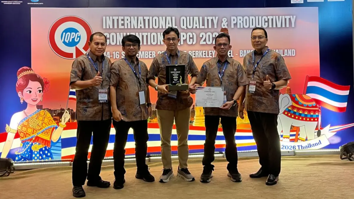 Inovasi SEPABLOCK PT Semen Padang meraih predikat Excellent pada ajang International Quality & Productivity Convention (IQPC) 2026 di Bangkok, Thailand, 14–17 September 2026.