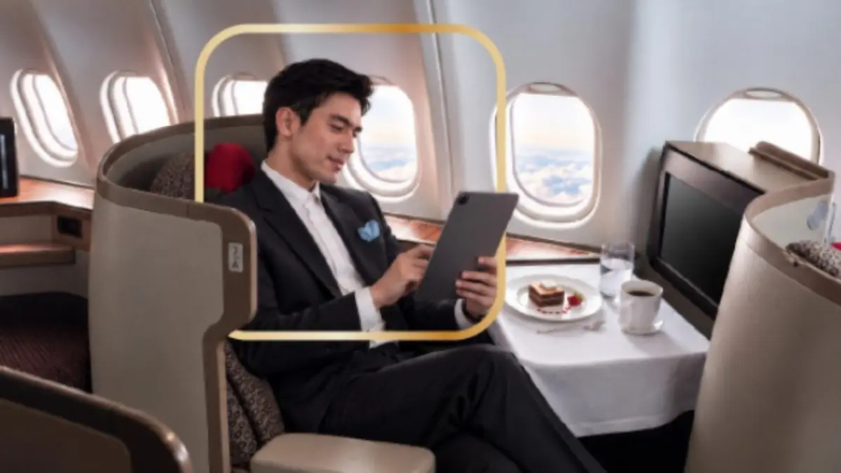 Ilustrasi business traveler.