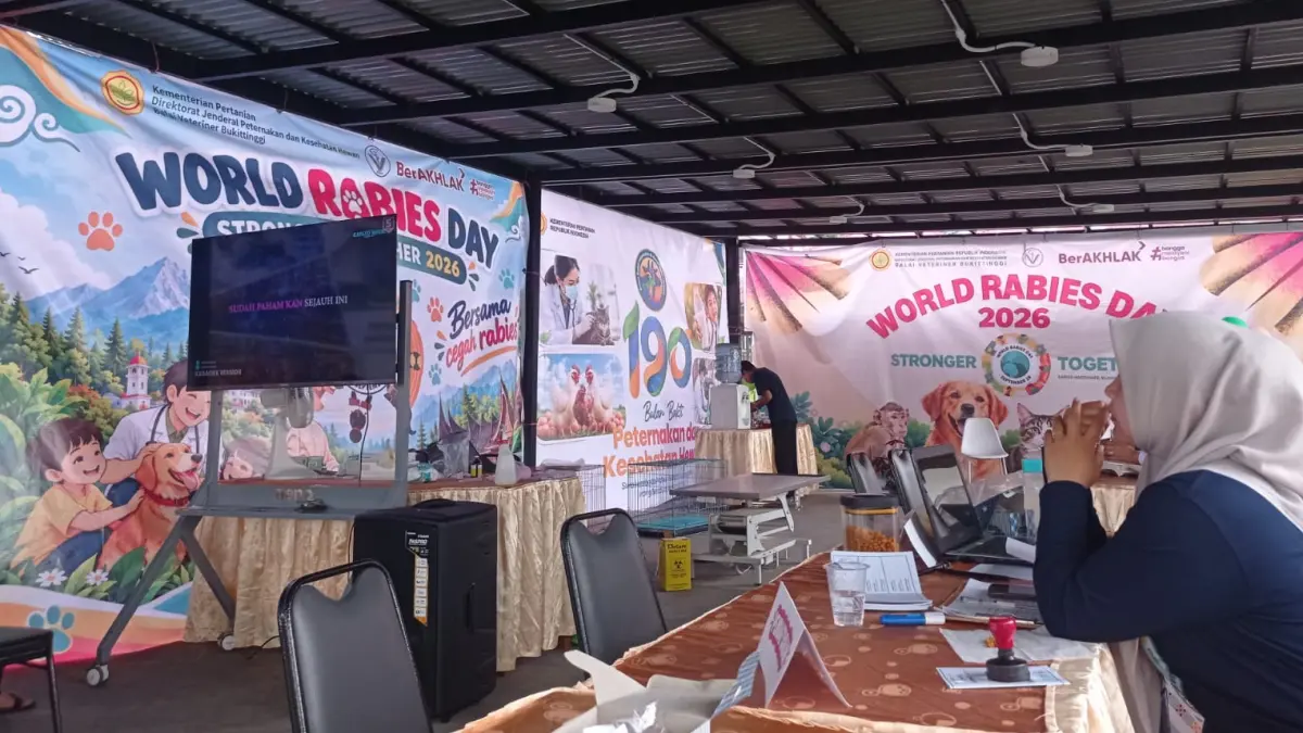 Kegiatan vaksinasi dalam rangka memperingati World Rabies Day (WRD) 2026 berlangsung selama empat hari, 27-30 September 2026, dengan menyediakan 200 dosis vaksin.