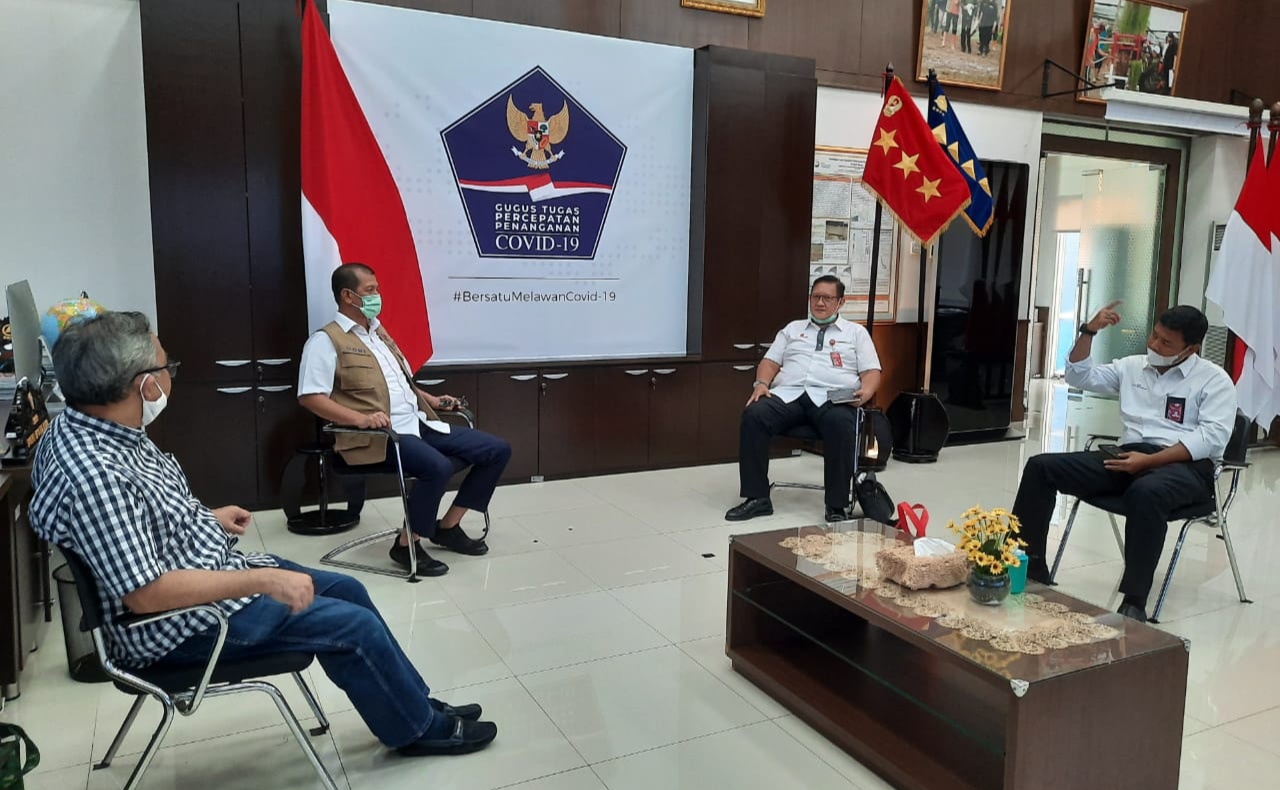 Kepala Gugus Tugas Percepatan Penanganan Covid-19 Letjen TNI Doni Monardo meminta Lion Group melaksanakan protokol kesehatan secara ketat. (Foto: IST)