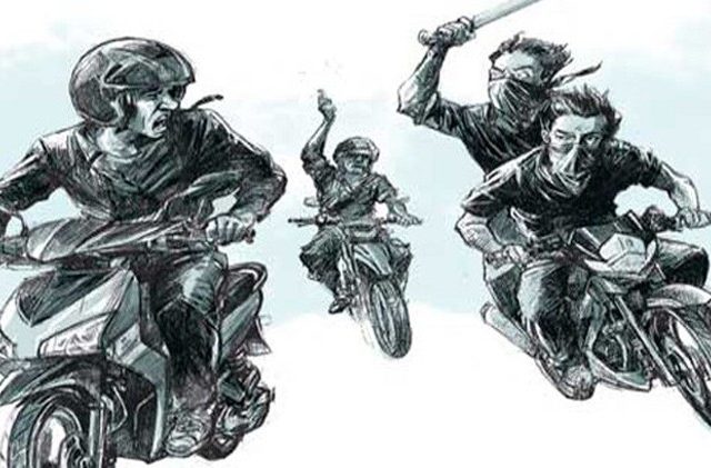 Ilustrasi begal motor bersenpi (Dok JawaPos.com)