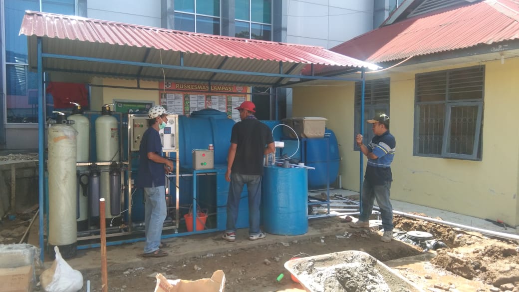 Pemasangan IPAL Bio Autotech di Puskesmas Lampasi, Kota Payakumbuh.