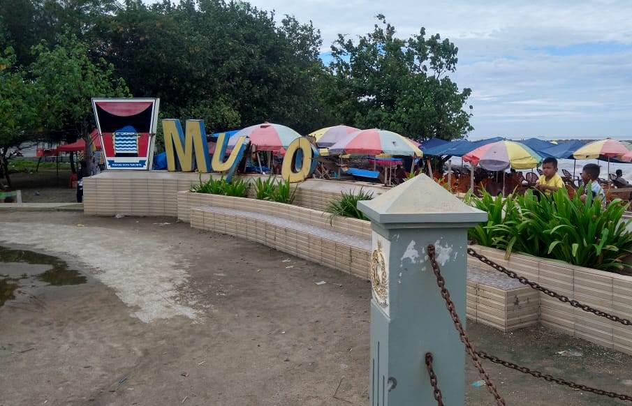Potret Muaro Lasak, wisata keluarga tepi pantai Kota Padang, kondisinya kini memprihatinkan.