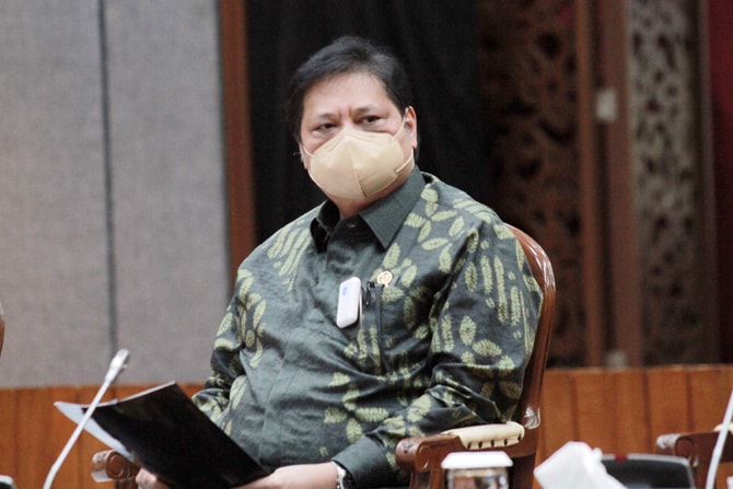 Menteri Koordinator Bidang Perekonomian Airlangga Hartarto. (Dery Ridwansah/JawaPos.com)