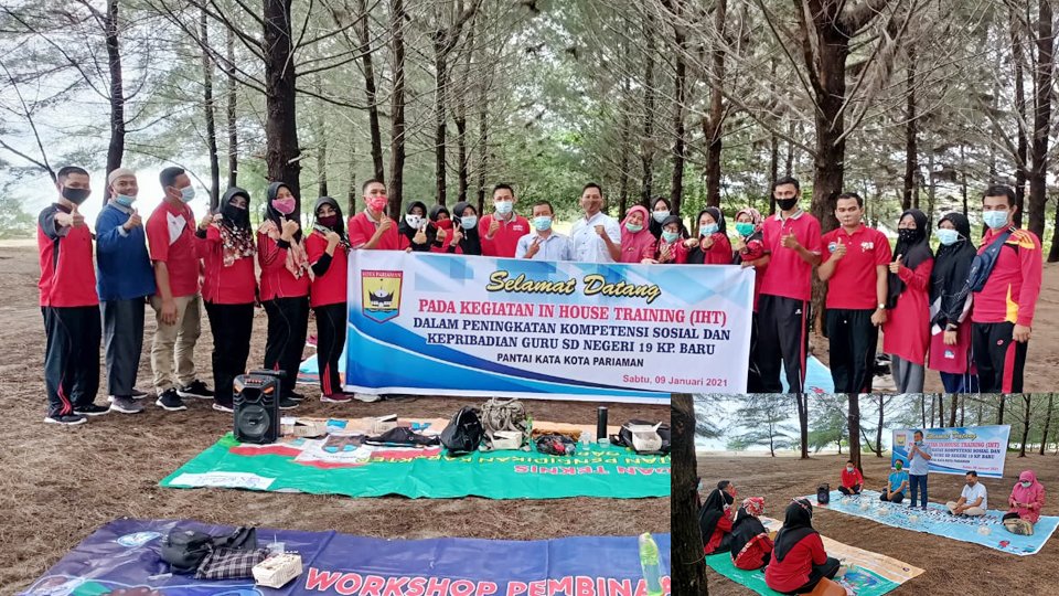 Sebanyak 22 guru di SDN 19 Kampung Baru mengikuti acara training. (Diskominfo Pariaman)