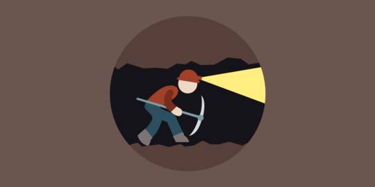 ilustrasi penambang. (net)