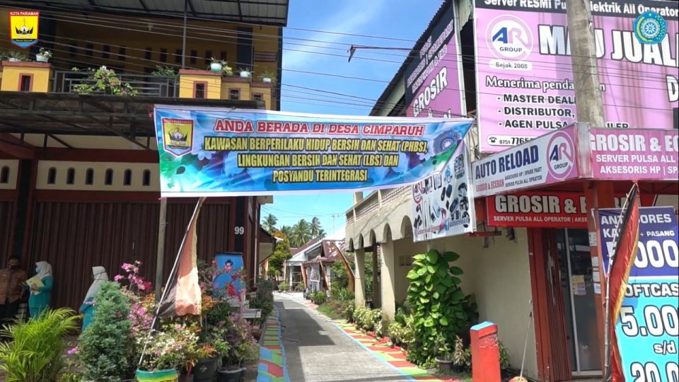 Desa Cimparuah menjadi terbaik di provinsi dan mewakili untuk lomba PHBS tingkat nasional. (Diskominfo Pariaman)