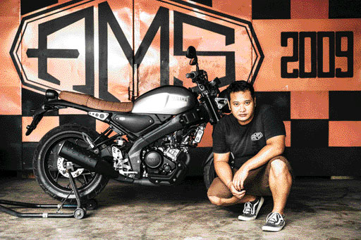 Yamaha XSR 155 hasil custom Yard Built Indonesia asal Bali. (jpg)