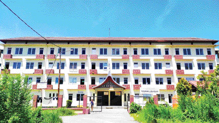 Bangunan Rusunawa Lubukbuaya berdiri megah tepatnya di belakang Kantor Camat Kototangah. (IST)