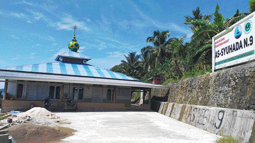 Masjid Asyuhada Negeri Sembilan berdiri di atas Bukit Pantai Jati, Dusun Jati Tuapejat, Mentawai. (IST)