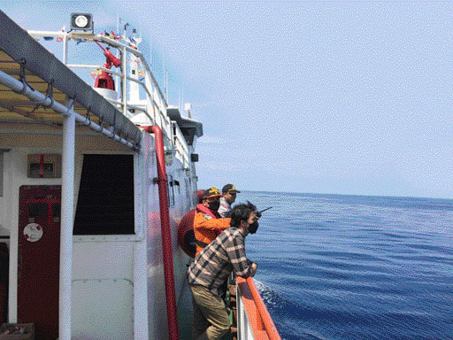 BELUM DITEMUKAN: Tim SAR melakukan penyisiran di sejumlah titik koordinat lokasi hilangnya warga negara asing asal Inggris di Katiet Kepulauan Mentawai. Pencarian juga menggunakan pesawat Sushi Air.(IST)