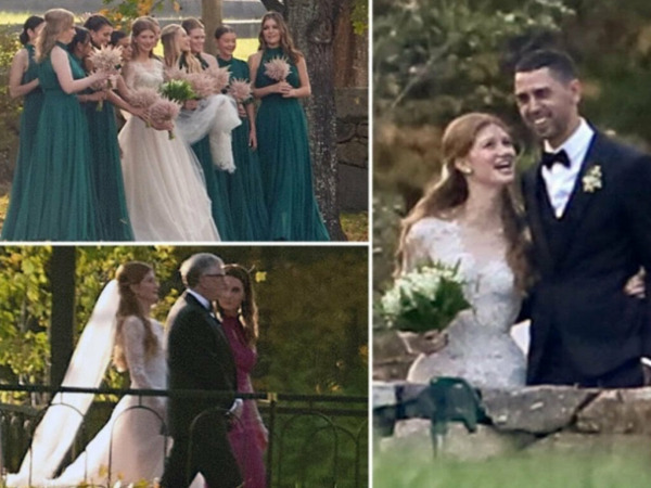 MENIKAH: Putri tertua Bill Gates, Jennifer Gates menikah dengan penunggang kuda Mesir Nayel Nassar, di New York, Sabtu (16/10).(IST)