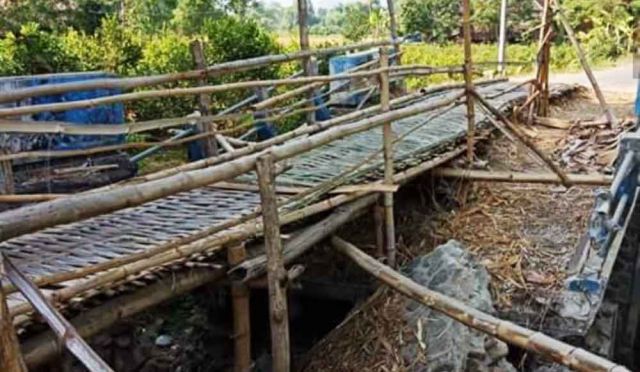 Ilustrasi pembangunan jembatan darurat.(NET)