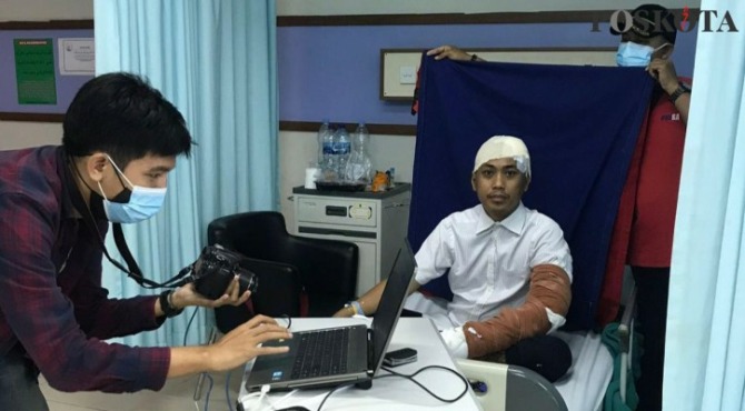 Ilustrasi pasien rekam e-KTP di rumah sakit.(NET)