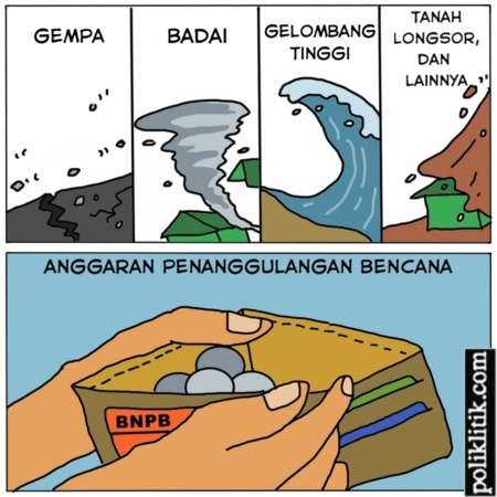 Ilustrasi anggaran penanggulangan bencana.(NET)