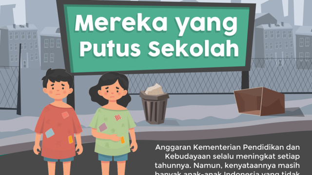Ilustrasi anak putus sekolah.(NET)