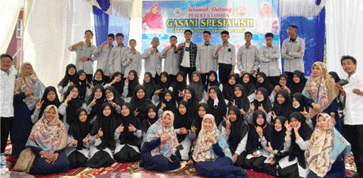 KOMPETISI: Gasani Spesialish yang dilaksanakan SMP Islam Al-Ishlah Bukittinggi.