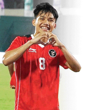 LAGI ONFIRE: Witan Sulaeman, salah seorang penyerang andalan timnas Indonesia U-23 yang berkemungkinan menjadi starter lawan Filipina sore ini.(INSTAGRAM PSSI)