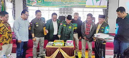 REFLEKSI: Seremoni refleksi 24 tahun partai PBB yang diwarnai diskusi politik bersama insan pers, menghadirkan sejumlah wartawan selaku narasumber.(IST)