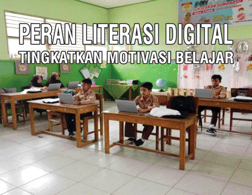 MOTIVASI: Murid SDN 40 Payakumbuh saat melakukan pembelajaran literasi digital pekan lalu.(IST)