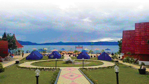OBJEK Wisata Eco Park Syariah Tan Kayo Malalo merupakan destinasi yang cocok bangi keluarga untuk menghabiskan waktu liburan.(IST)