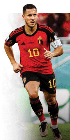 GAGAL RAIH TROFI: Selama membela timnas Belgia, paling banter Eden Hazard hanya meraih peringkat ketiga pada Piala Dunia 2018.(INSTAGRAM BELGIAN RED DEVILS)