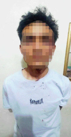 TAK BERKUTIK: Pelaku begal diamankan kepolisian Polsek Nanggalo usai gagal melancarkan aksi beberapa waktu lalu.(IST)