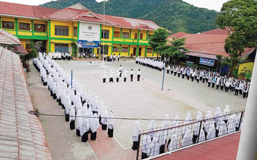 KEMBANGKAN MULTIKECERDASAN: Para pelajar Ponpes Kauman Muhammadiyah Padangpanjang sedang beraktivitas di luar ruangan kelas, beberapa waktu lalu.(IST)