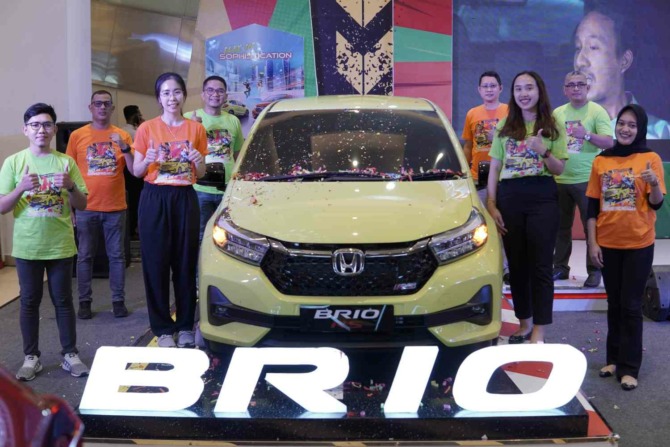 New Honda Brio tampil di Kota Padang bertempat di Transmart Padang pada Kamis-Minggu 25-28 Mei 2023.