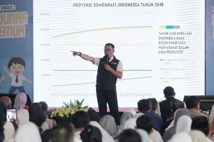 Gubernur Jawa Barat Ridwan Kamil meresmikan pelaksanaan Penerimaan Peserta Didik Baru (PPDB) Tahun 2023 di Jawa Barat untuk jenjang SMA, SMK, dan SLB, beberapa waktu lalu. (Humas Pemda Jawa Barat)