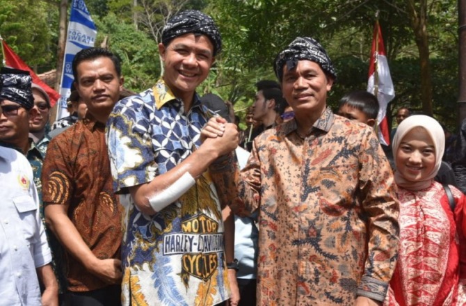 Genius Umar bersama Ganjar Pranowo.